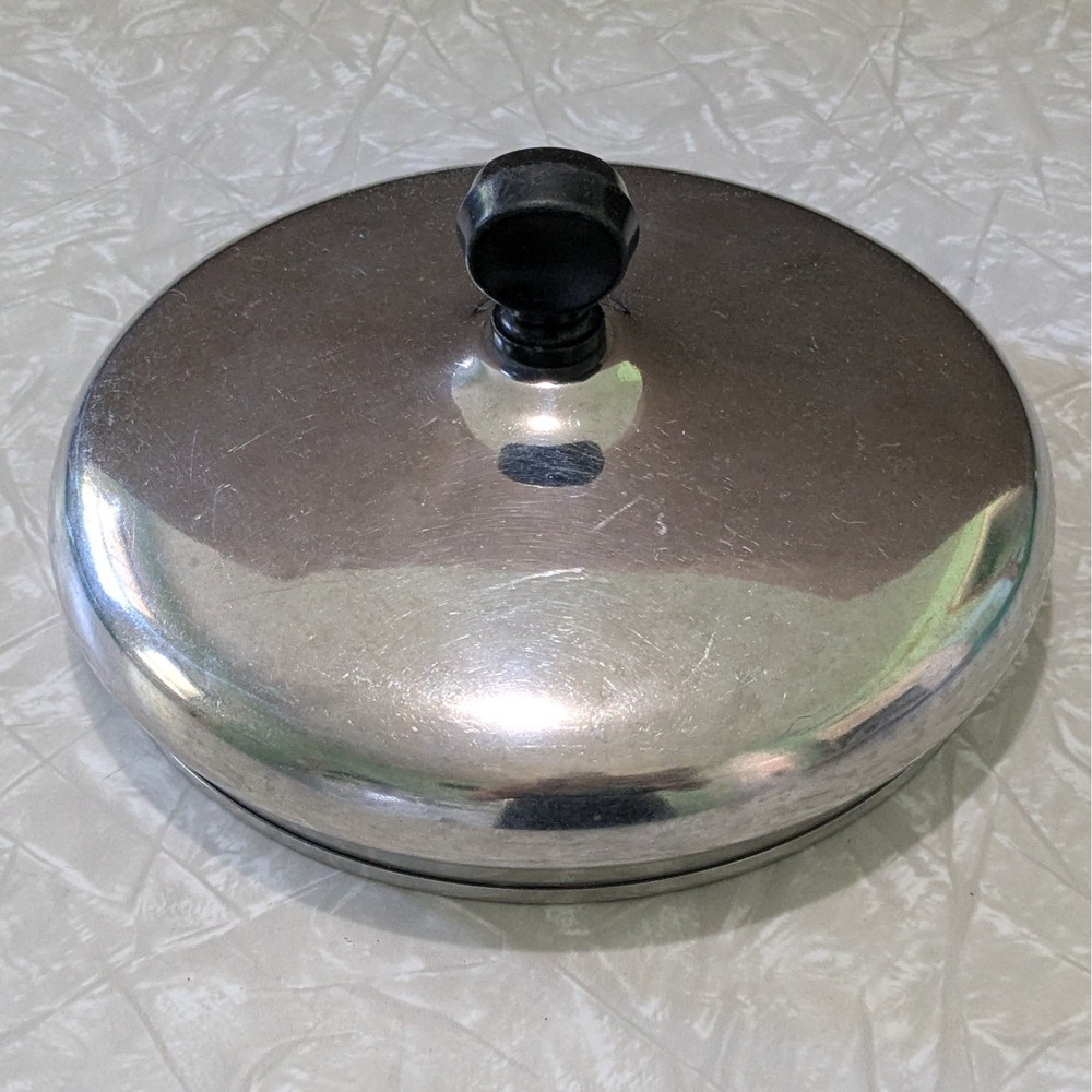 Vintage Farberware Stainless Steel Pan/Pot Lid 6.5" Inner Diameter
